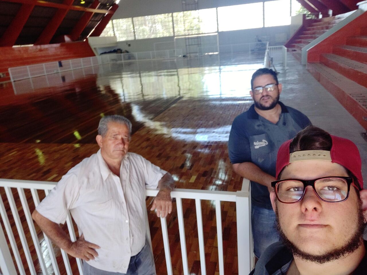 2019: Fernandes, Eder e Leonardo Comino na mesma quadra do CSU, três gerações